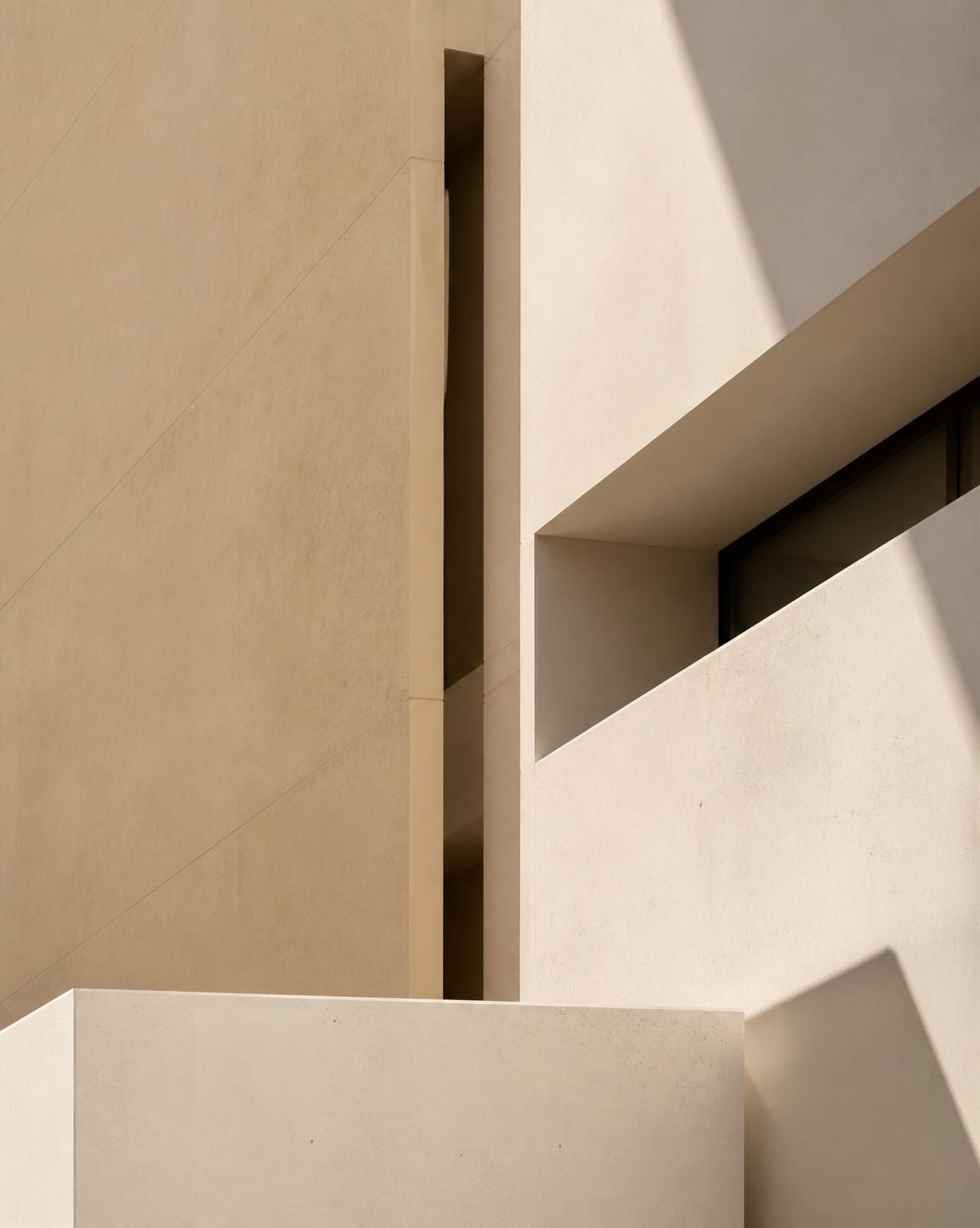 Détail architectural d'un immeuble contemporain