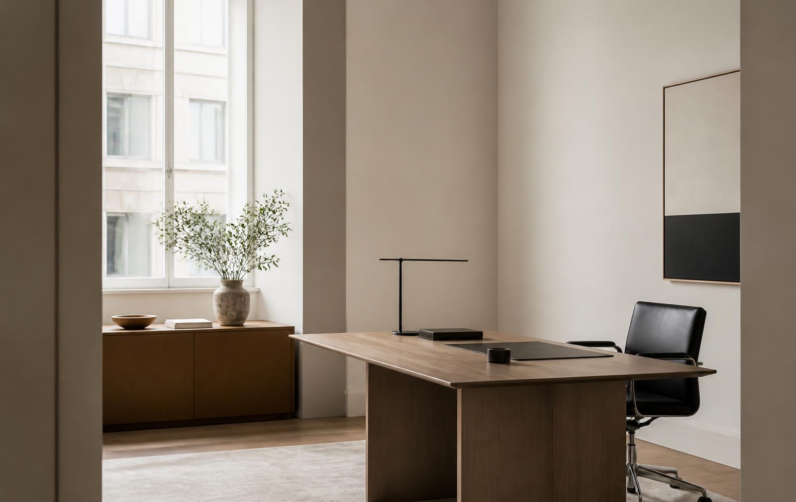 Bureau contemporain lumineux de Drivve Programs LLC
